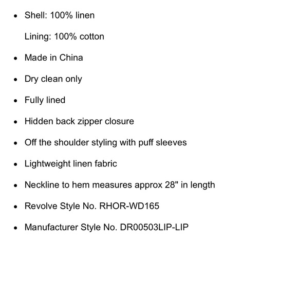 Rhode linen dress size 8 - Picture 11 of 12